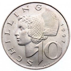 Österreich  10 Schilling - Reverse
