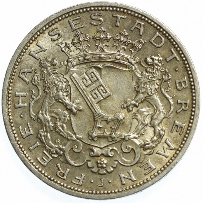5 марок 1906 (Срібло), Бремен, Німецька імперія