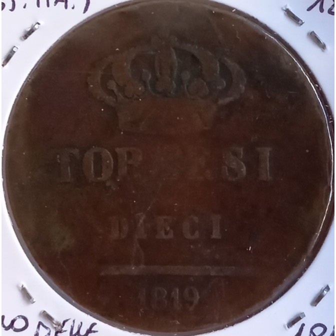 10 tornesi , Království obojí Sicílie