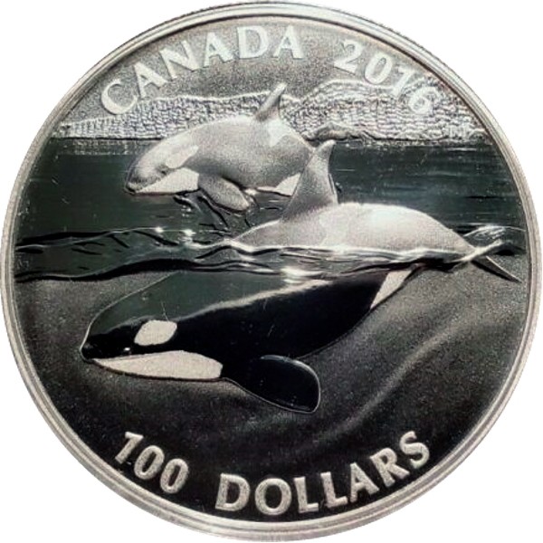 100 dollars , Canada (Orca Whale)
