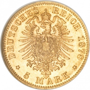 Deutsches Kaiserreich 5 Mark - Reverse