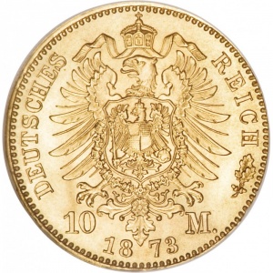 Deutsches Kaiserreich 10 Mark - Reverse