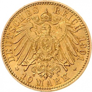 Deutsches Kaiserreich 10 Mark - Reverse