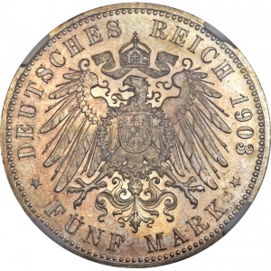 Deutsches Kaiserreich 5 Mark - Reverse
