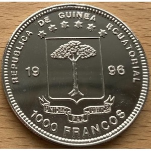 Экваториальная Гвинея 1000 франков - Obverse