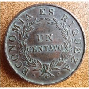 Chile 1 Centavo - Reverse