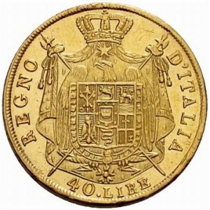 Itālija 40 liru - Reverse