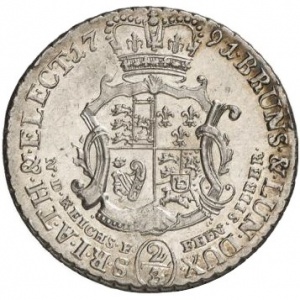 Braunschweig-Lüneburg  ⅔ Taler - Reverse
