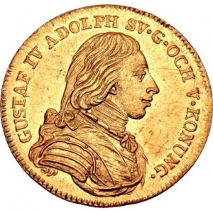 Schweden  1 Dukaten - Obverse