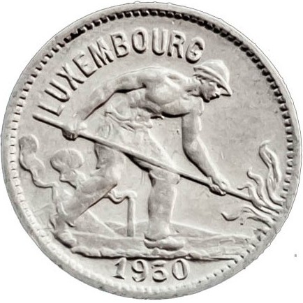 50 santīmu , Luksemburga