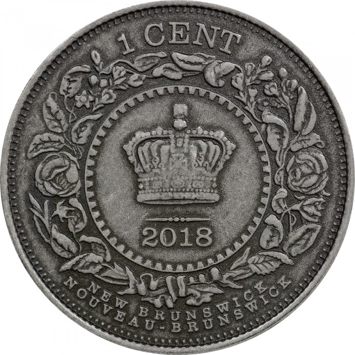 1 cent , Canadà (Moneda Colonial de les Províncies Atlàntiques abans de la Confederació - New Brunswick)
