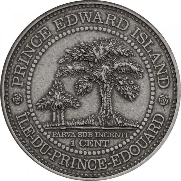 1 cent , Canadà (Moneda Colonial de les Províncies Atlàntiques abans de la Confederació - Illa del Príncep Eduard)