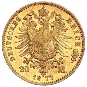 Deutsches Kaiserreich 20 Mark - Reverse
