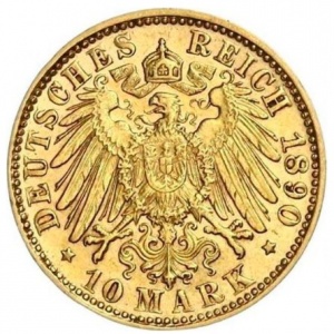Deutsches Kaiserreich 10 Mark - Reverse