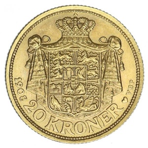 Danija 20 kronų - Reverse