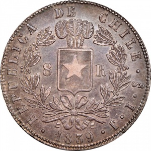 Chile 8 Reales - Obverse