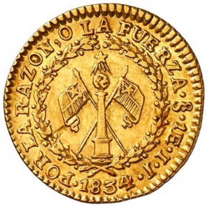 Chile 1 Escudo - Reverse