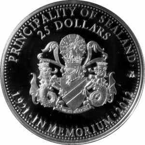 Sealand 25 Dólares - Reverse