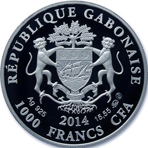 1000 francs , Gabon (Sèrie dels Signes del Zodíac - Balances)