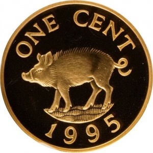 Bermudes 1 cent - Reverse