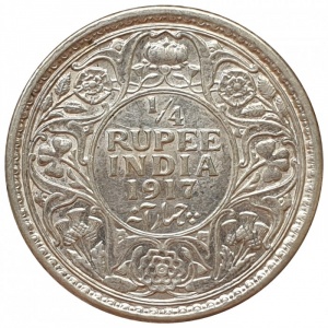 Britisch-Indien ¼ Rupien - Reverse