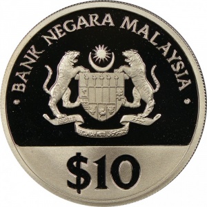 Malezija 10 ringgitov
 - Obverse