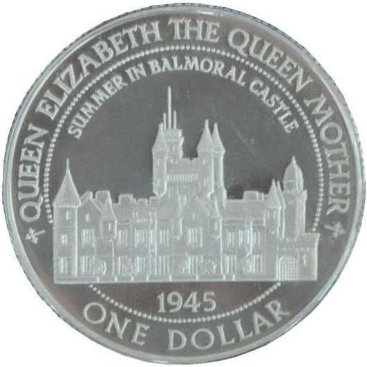 1 دلار , بلیز (Queen Elizabeth, the Queen Mother - Summer in Balmoral Castle)