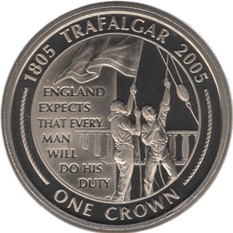 1 Krone , Gibraltar (Flaggensignal)