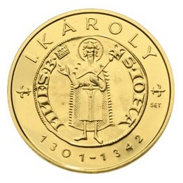 10.000 פורינט , הונגריה (Medieval Hungarian Gold Florins - Gold Florin of Charles I of Hungary /Piedfort/)