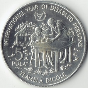 Botsuana 5 pula - Reverse