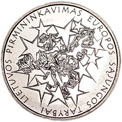 1 Litas , Litauen  (Litauische EU-Ratspräsidentschaf)