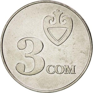 Kirgisistan  3 Som - Reverse