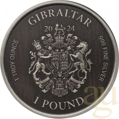 1 Pound 2021-2024 - Lady Justice /Antique/, Cebelitarık
