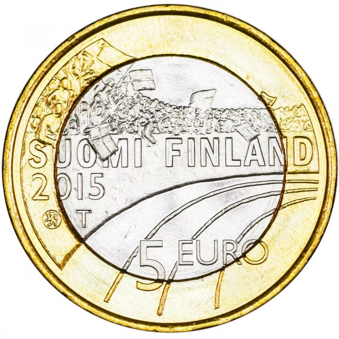 5 Euro , Finnland (Sport - Gymnastik
)