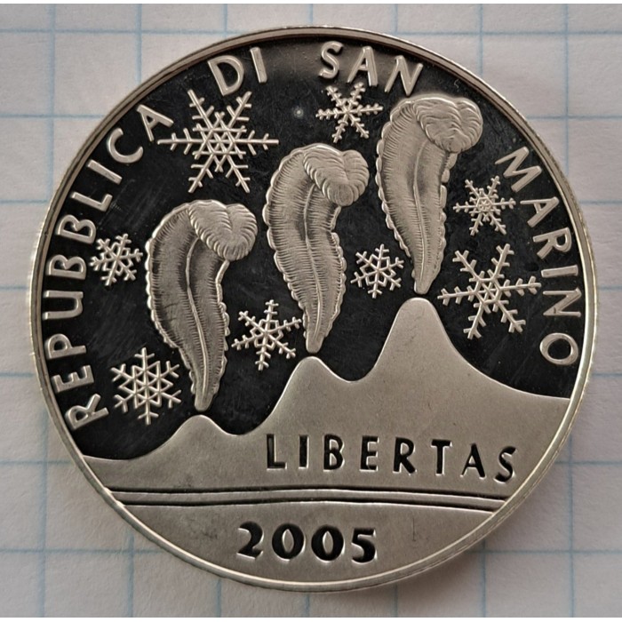 5 euro 2005 - XX Winter Olympics, Turin 2006, San Marino