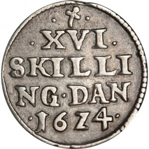 Dänemark  16 Schilling - Reverse