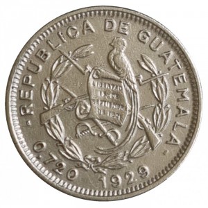 Guatemala  5 Centavos - Obverse
