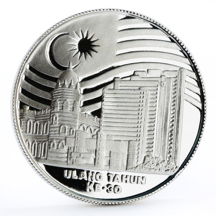 30 ringgit , Malásia (30º Aniversário - Banco Central da Malásia)