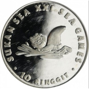 Malezija 10 ringgitov
 - Obverse