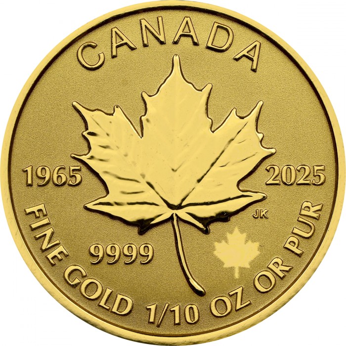 5 dollars , Canada (60th Anniversary - Canadian Flag)