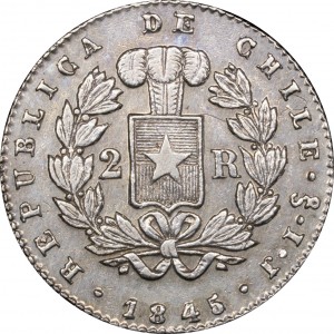 Chile 2 Reales - Reverse
