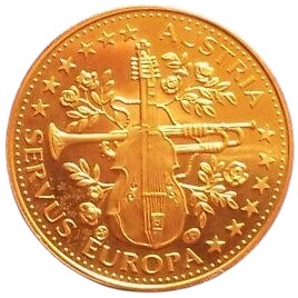 1 ECU , Österreich (Anton Bruckner)