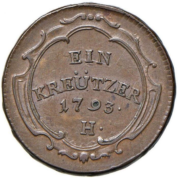 1 kreuzer 1792-1795 - Francis II, Further Austria