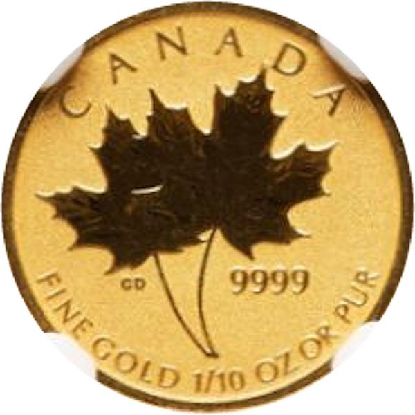 5 dollars , Canada (Two maple leaves)