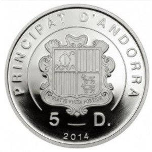 آندورا 5 دینر - Obverse