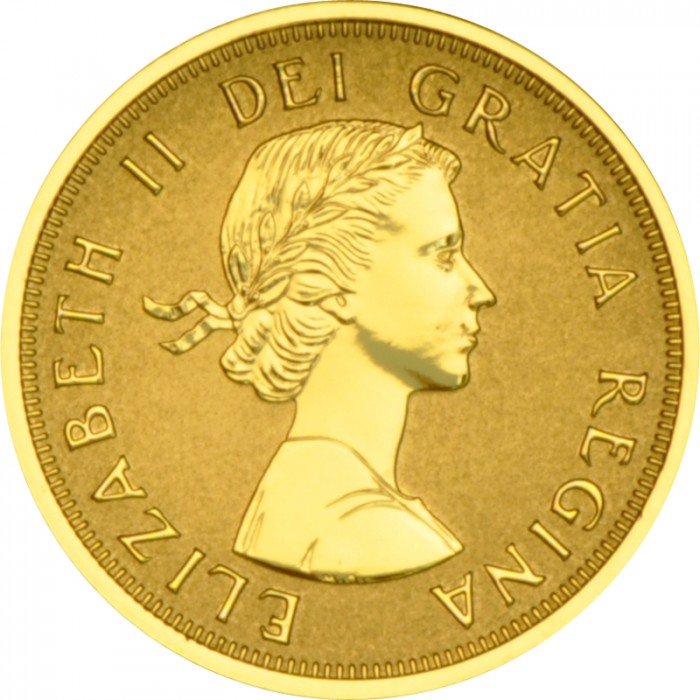 10 Dollar , Kanada (Ahornblatt /1. Bildnis von Elizabeth II./)