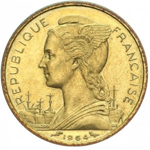 Réunion 10 Franken - Obverse