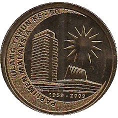 1 ringgit , Malàisia (50è aniversari del Parlament)