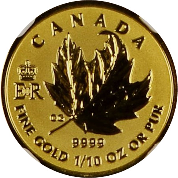 5 dollars , Canada (A Historic Reign - Pure Gold Maple Leaf)