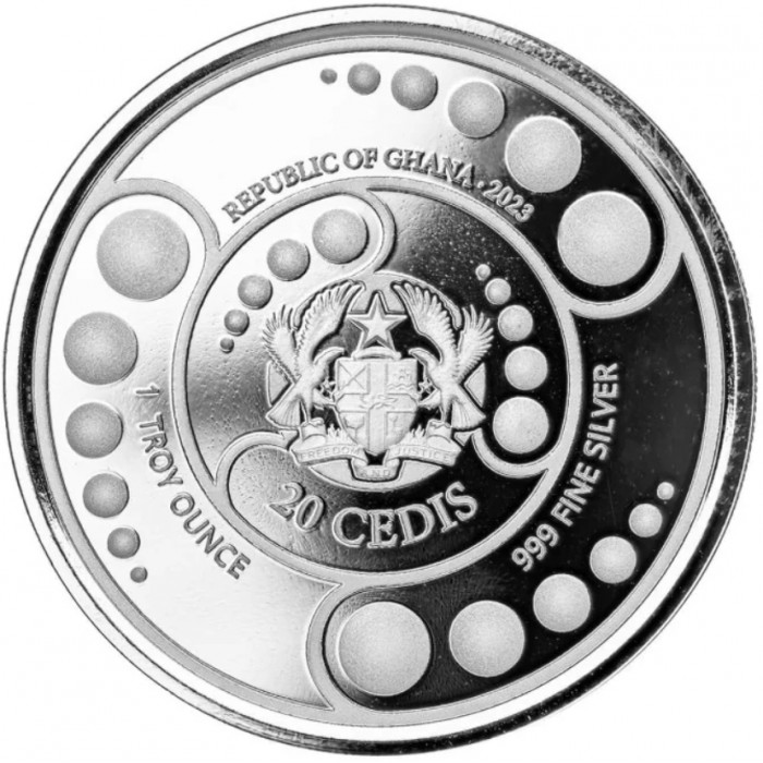 20 седи , Гана (Инопланетянин /Brilliant uncirculated/, Цветное покрытие)